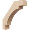 Ekena Millwork 3-inch W x 14-inch D x 14-inch H Merced Rough Cedar Woodgrain TimberThane Knee Brace, Primed BRCUR03X14X14MRCRCPR - alternate 1